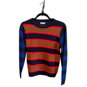 Epic Threads Kids Boys NTW Striped Knit Sweater Size M 10 12 Navy Blue Brown Red